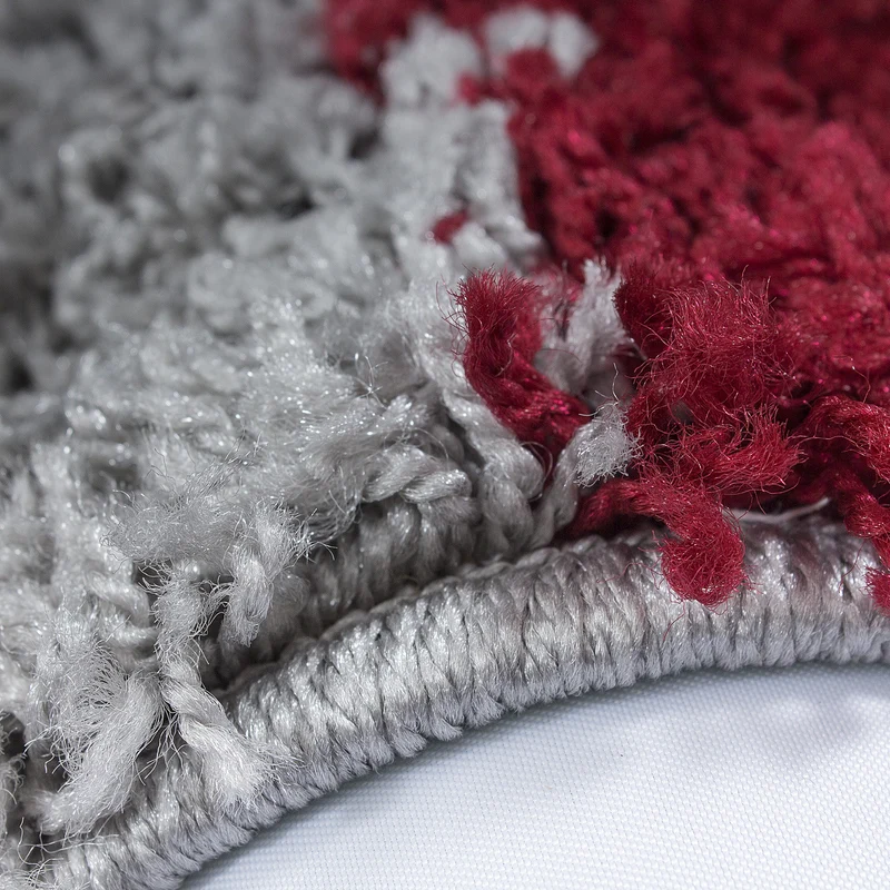Shaggy Hochflor-Teppich Karo – Waschbar & Flauschig | 3,00 cm Florhöhe für Barfußkomfort