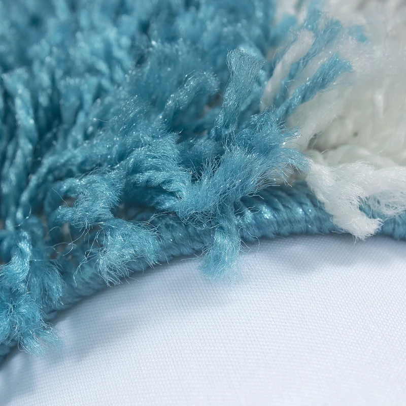 Shaggy Hochflor-Teppich Karo – Waschbar & Flauschig | 3,00 cm Florhöhe für Barfußkomfort