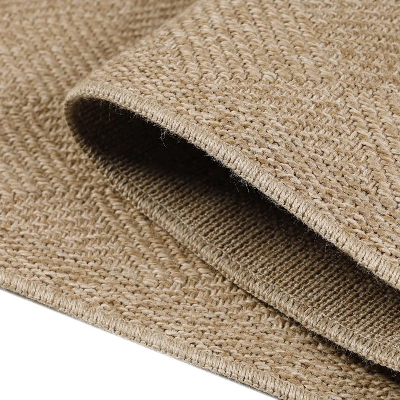 Outdoor-Teppich Uni-Flachgewebe – Puristisch & Waschbar für Balkon