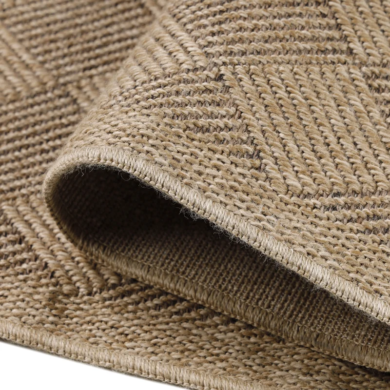 Outdoor-Teppich Uni-Flachgewebe – Puristisch & Waschbar für Balkon