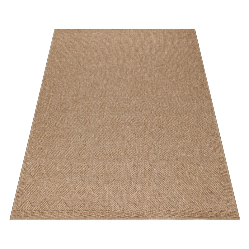 Outdoor-Teppich Uni-Flachgewebe – Puristisch & Waschbar für Balkon