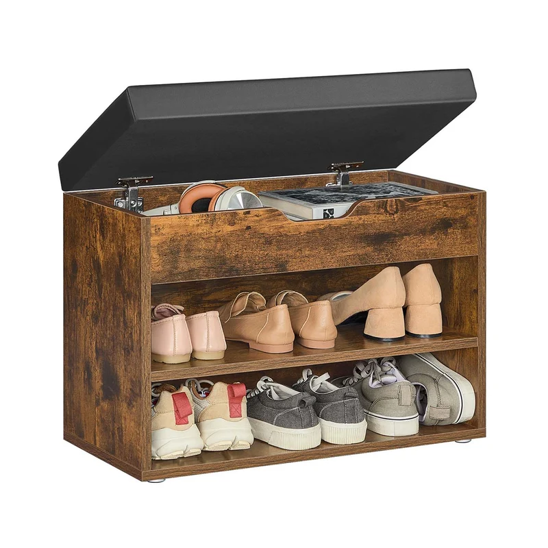 Mueble Zapatero con Asiento Tapizado