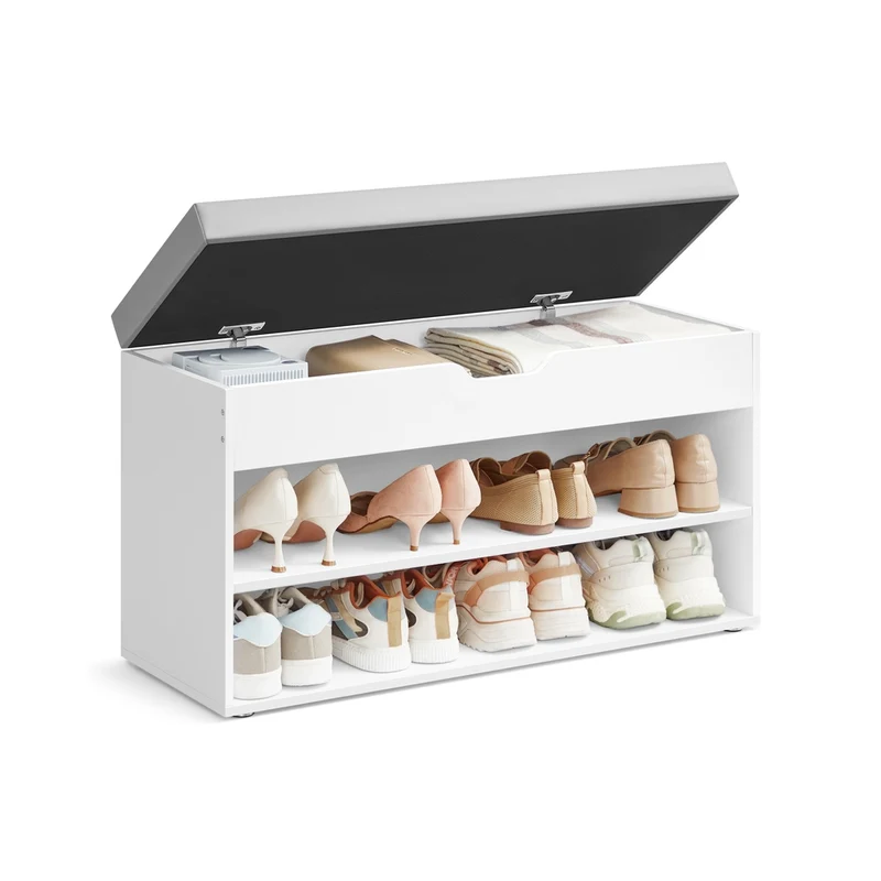 Mueble Zapatero con Asiento Tapizado