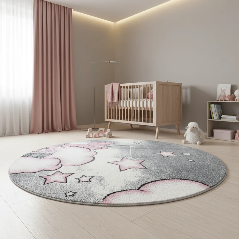 Kinderteppich Bären-Motiv – Waschbar & Strapazierfähig für Kinderzimmer