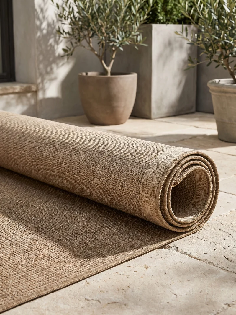 Outdoor-Teppich Sisal-Optik – Waschbar, Natürlich & Robust für Balkon