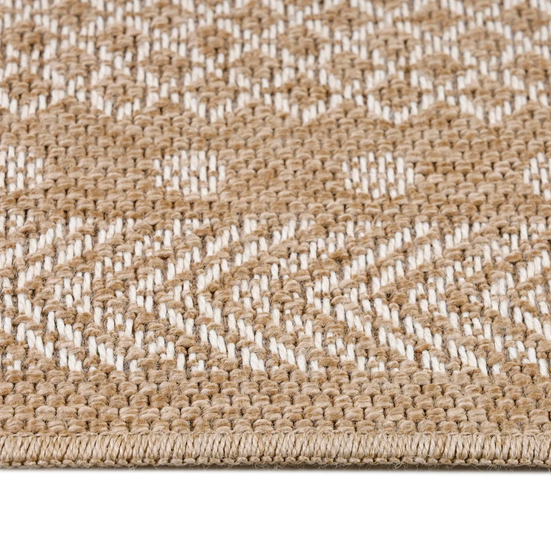 Outdoor-Teppich Mandala-Ornament – Waschbar | Dekoratives Medaillon für Terrasse