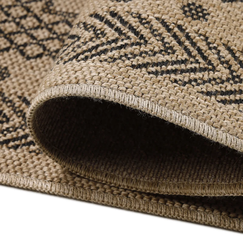Outdoor-Teppich Mandala-Ornament – Waschbar | Dekoratives Medaillon für Terrasse