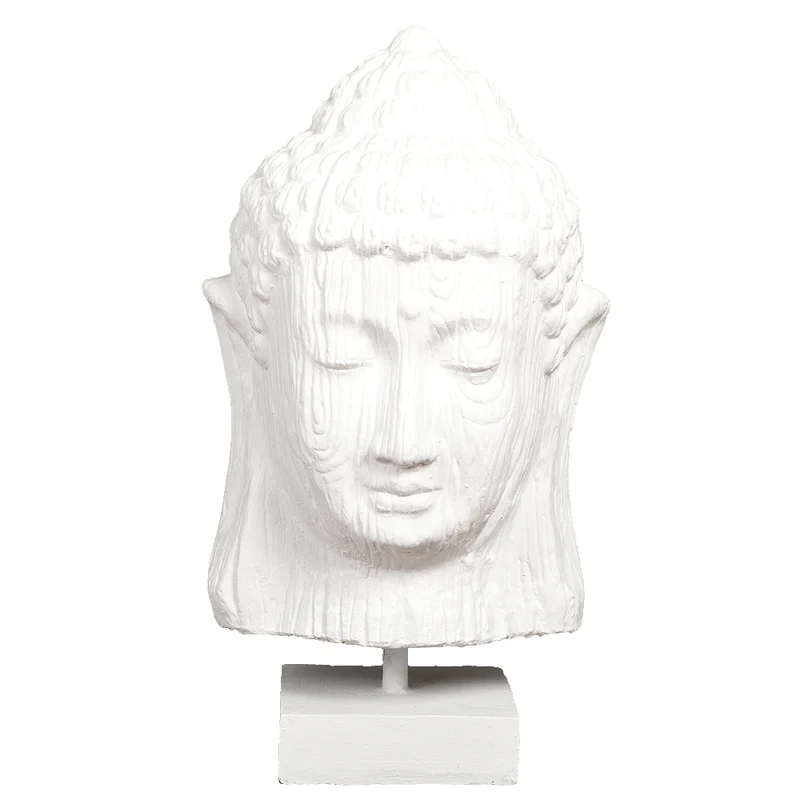 Buddha Kopf GLOWA ca. H70cm White Wash