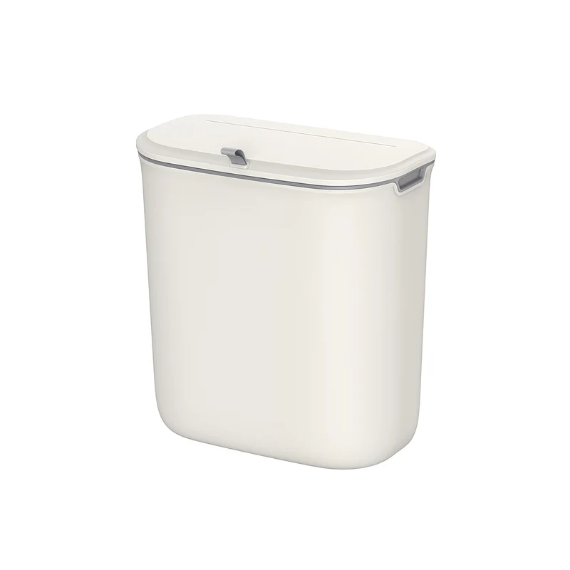 Cubo de Basura Colgante con Tapa para Residuos Montado Pared Colgado
