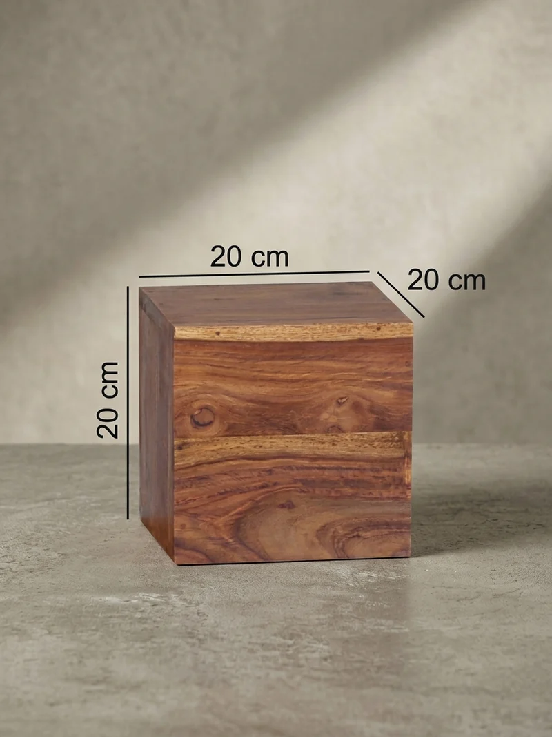 Wandregal Massivholz Modern Stil 4er Set Cubes Design verschiedene Größen