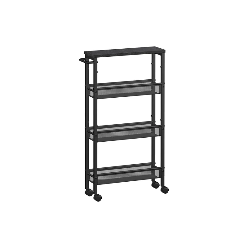 Carro Estrecho de Cocina con Ruedas con Asa para Espacio Reducido