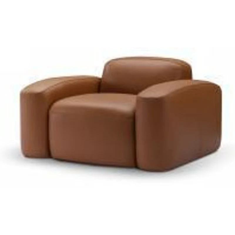 Casa Padrino Luxus Sofa 114 x 100 x H. 69.5 cm - Sofa mit Stoffbezug - Moderne Wohnzimmer Möbel - Luxus Qualität