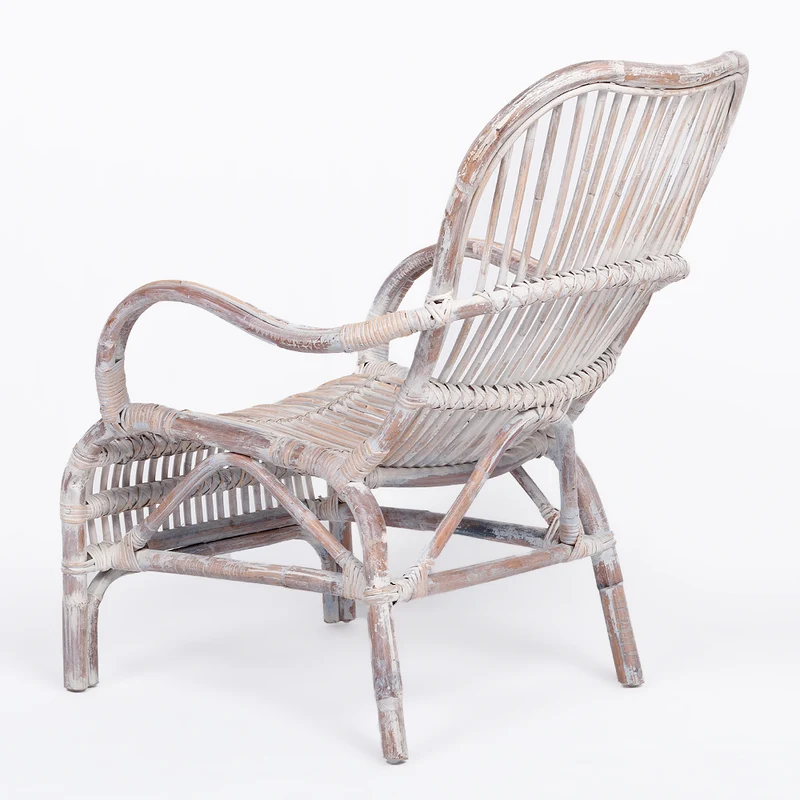 Rattan Sessel SUMATRA White Wash ca. 66x88x82cm (BxHxT)