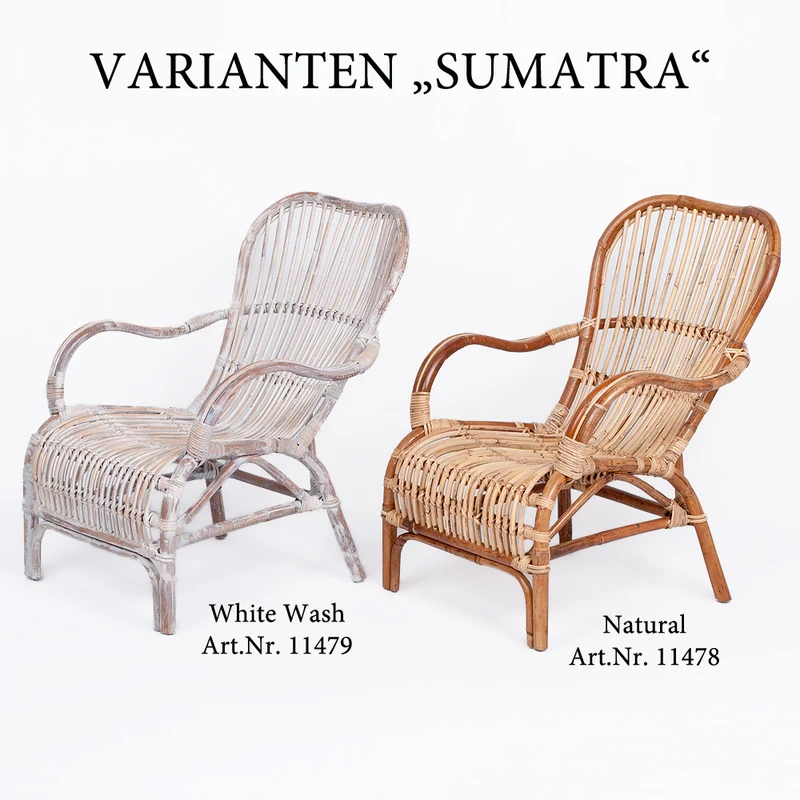 Rattan Sessel SUMATRA Natural ca. 66x88x82cm (BxHxT)