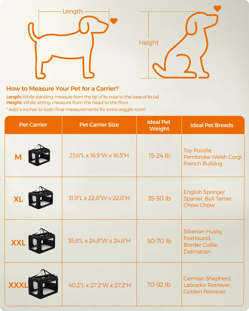 LEDREM 36" Quick-Assembly Foldable Dog Crate ¡§C 3 Doors, Anti-Escape Zippers, Oxford Fabric & Fleece Pad, Portable for Travel, black