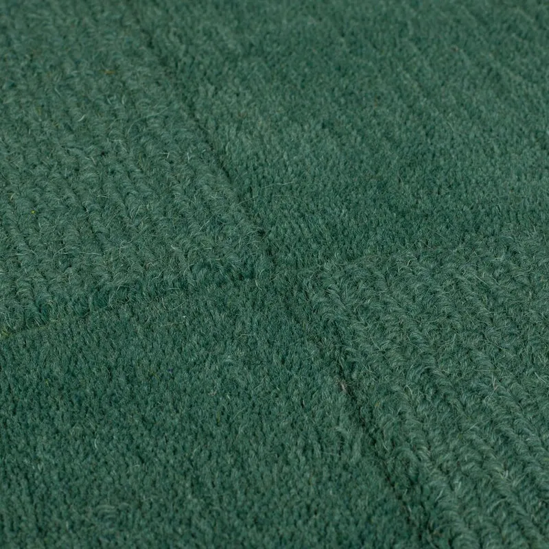 Wollteppich Karo-Design, handgeschnitzt