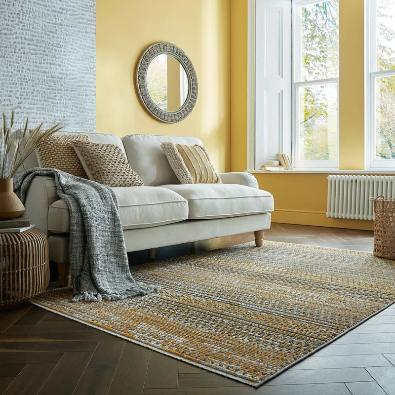 Teppich Streifen-Design, strapazierfähig