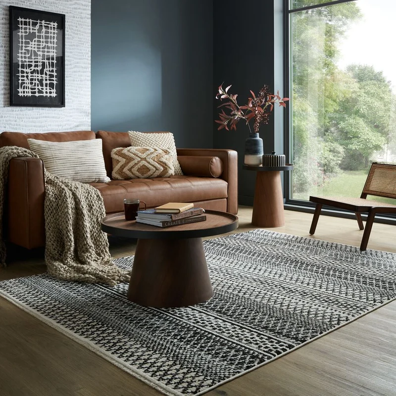 Teppich Streifen-Design, strapazierfähig