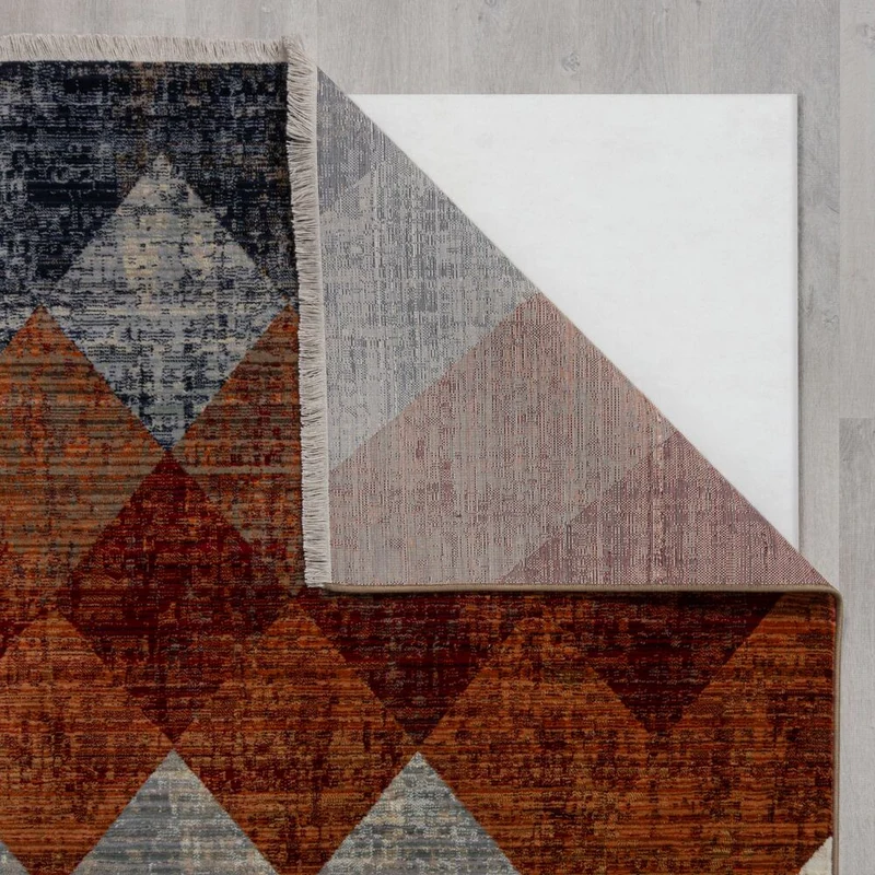 Teppich mit Fransen Geometrisch-Design
