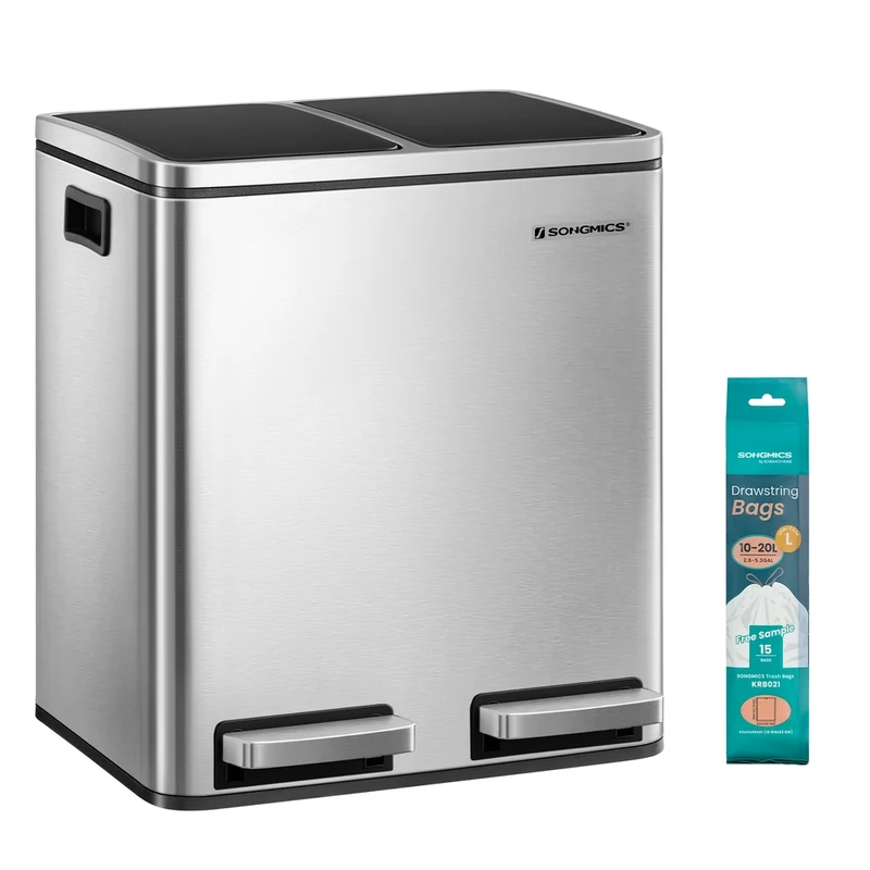 Cubo de Basura de 2 x 15 L