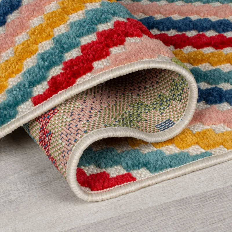 Outdoor-Teppich Geometrisch-Design, multifunktional, mehrfarbig