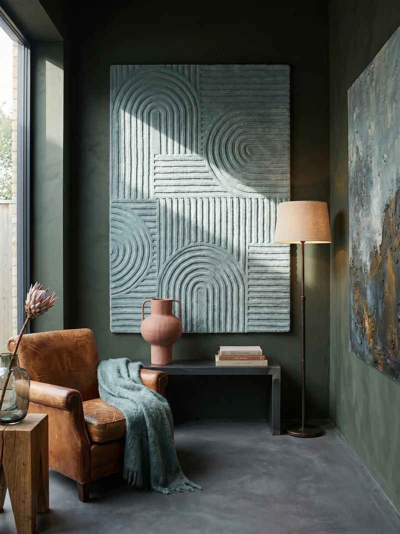 Wollteppich Zen-Relief · 100 % Wolle · 14 mm Mittelflor