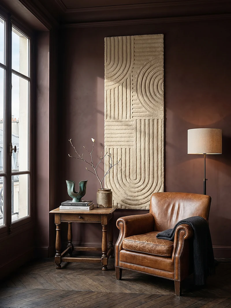 Wollteppich Zen-Relief · 100 % Wolle · 14 mm Mittelflor