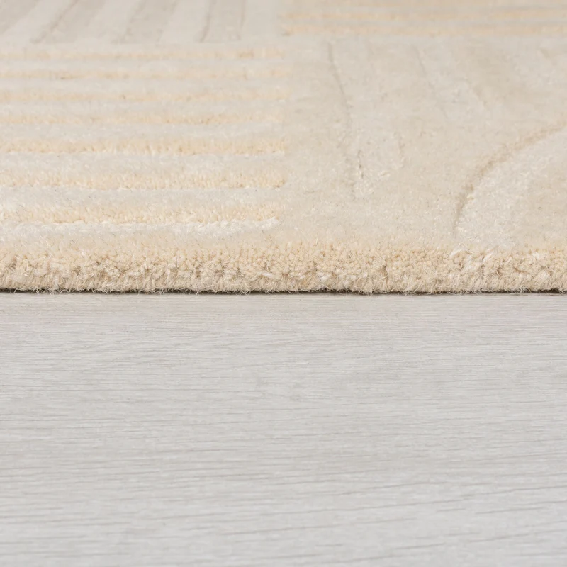 Wollteppich Zen-Relief · 100 % Wolle · 14 mm Mittelflor