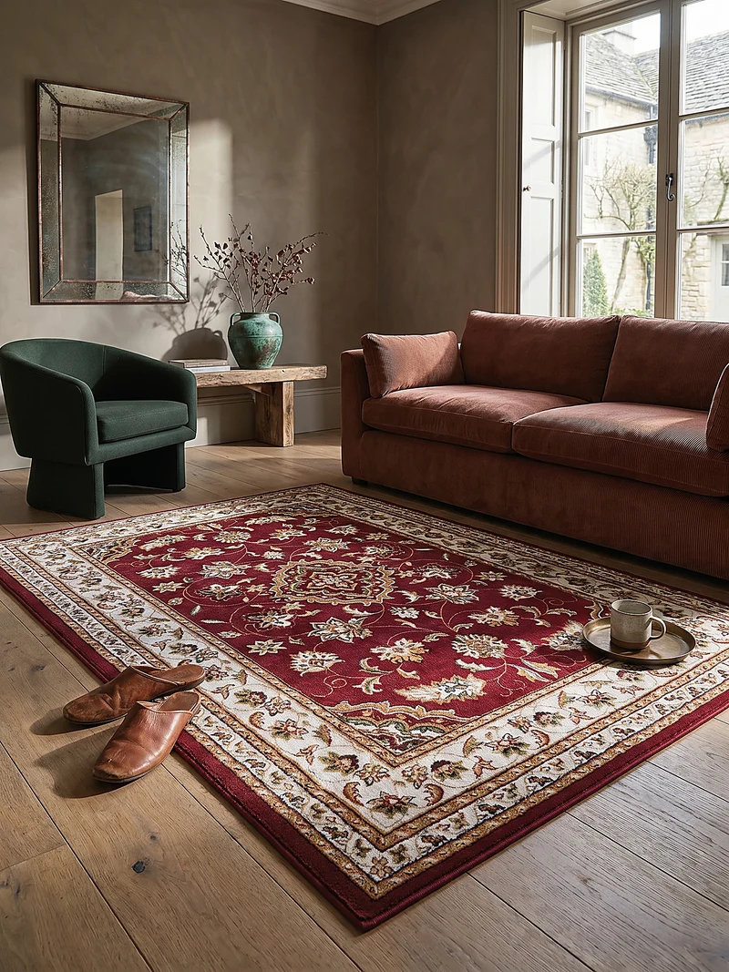 Orientteppich klassisch floral, strapazierfähig