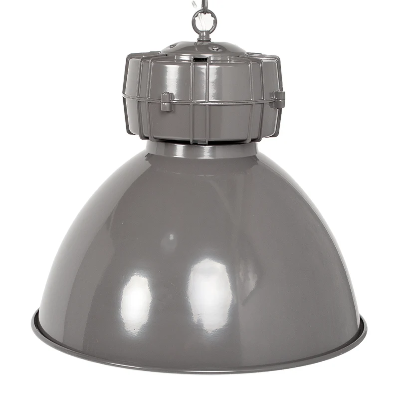 Metall Hängeleuchte BJÖRN D47cm Grau Industrie-Look