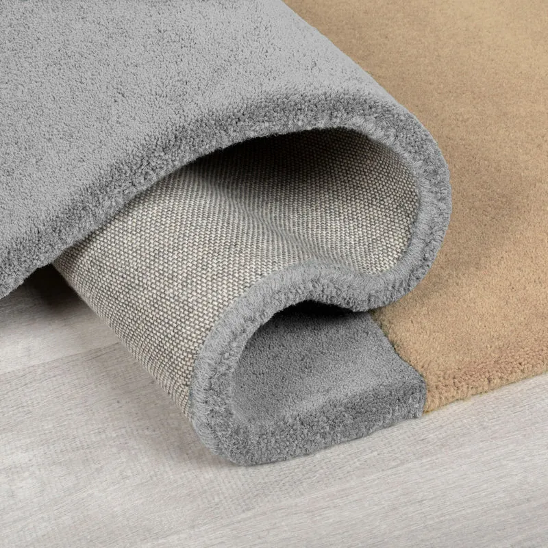 Handgetufteter Wollteppich Abstrakt · 100 % Wolle · Hand-Schnitt-Relief 10 mm