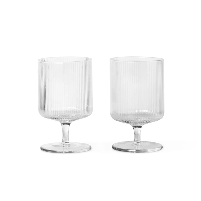 Ferm Living Ripple Wine Glasses