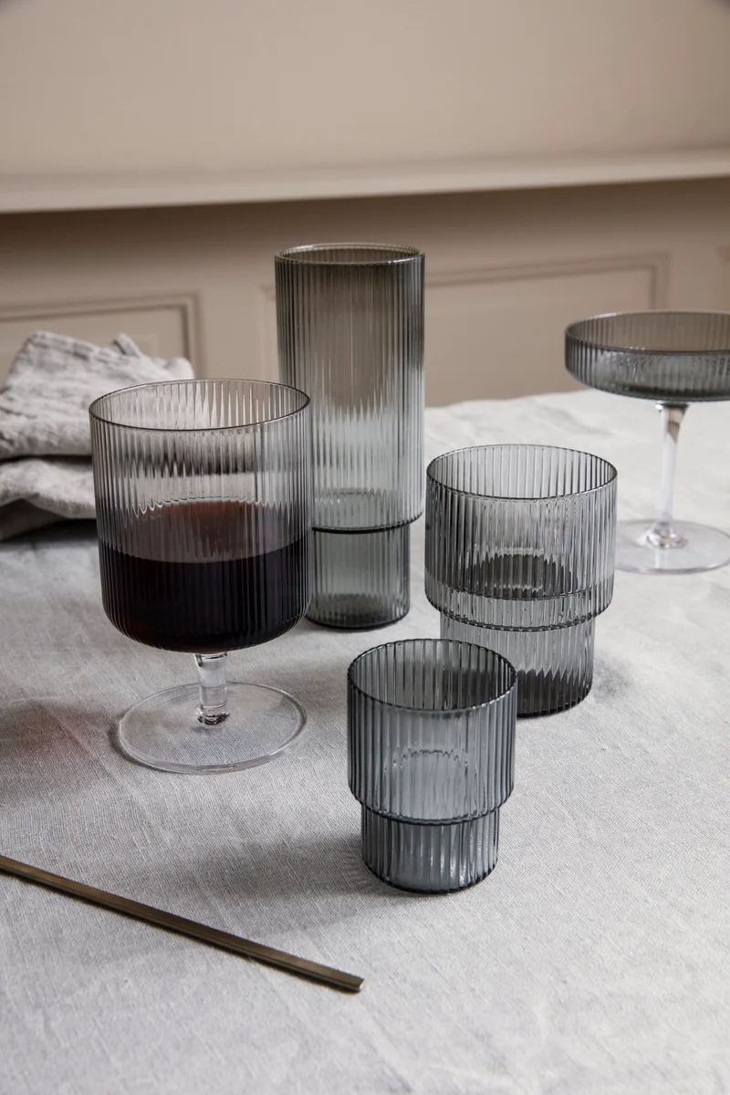 Ferm Living Ripple Wine Glasses