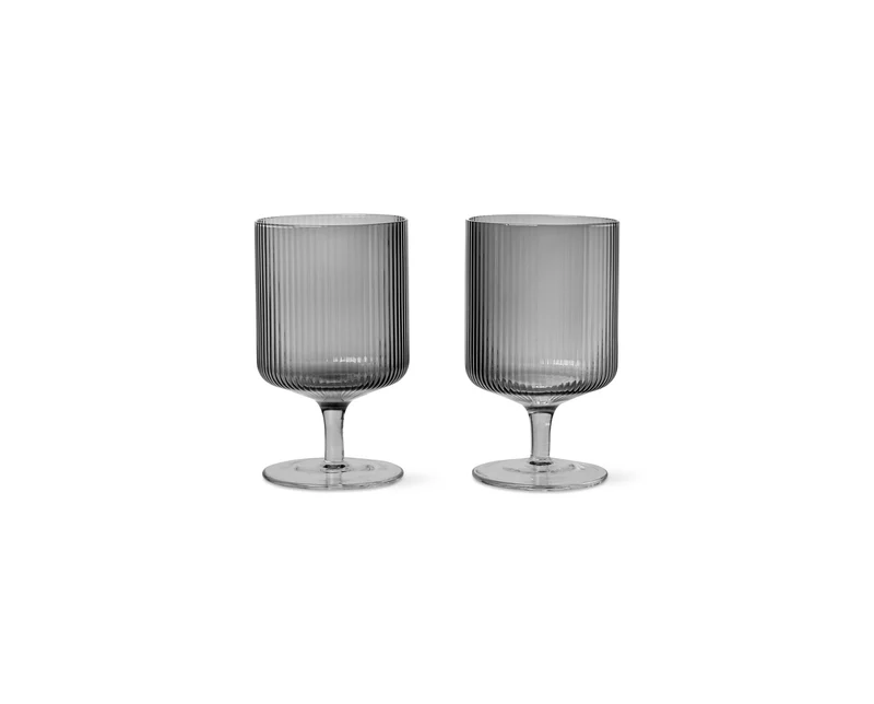 Ferm Living Ripple Wine Glasses