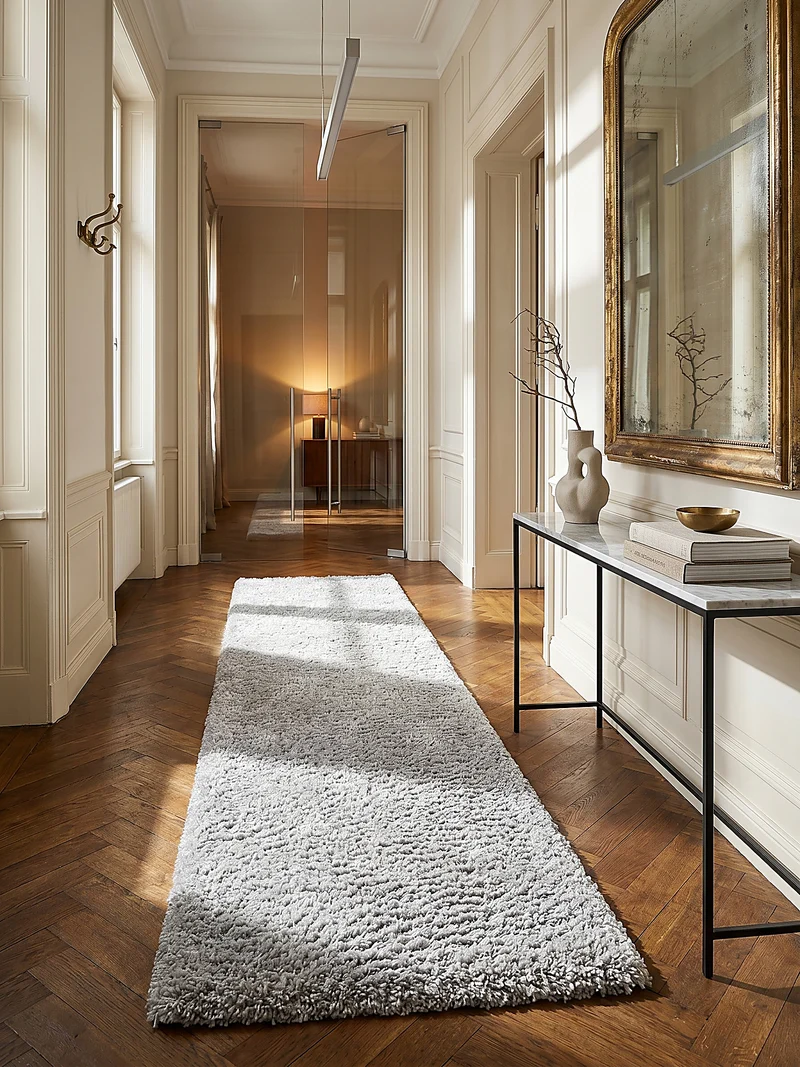 Teppich Hochflor Shaggy-Design, teddyweich