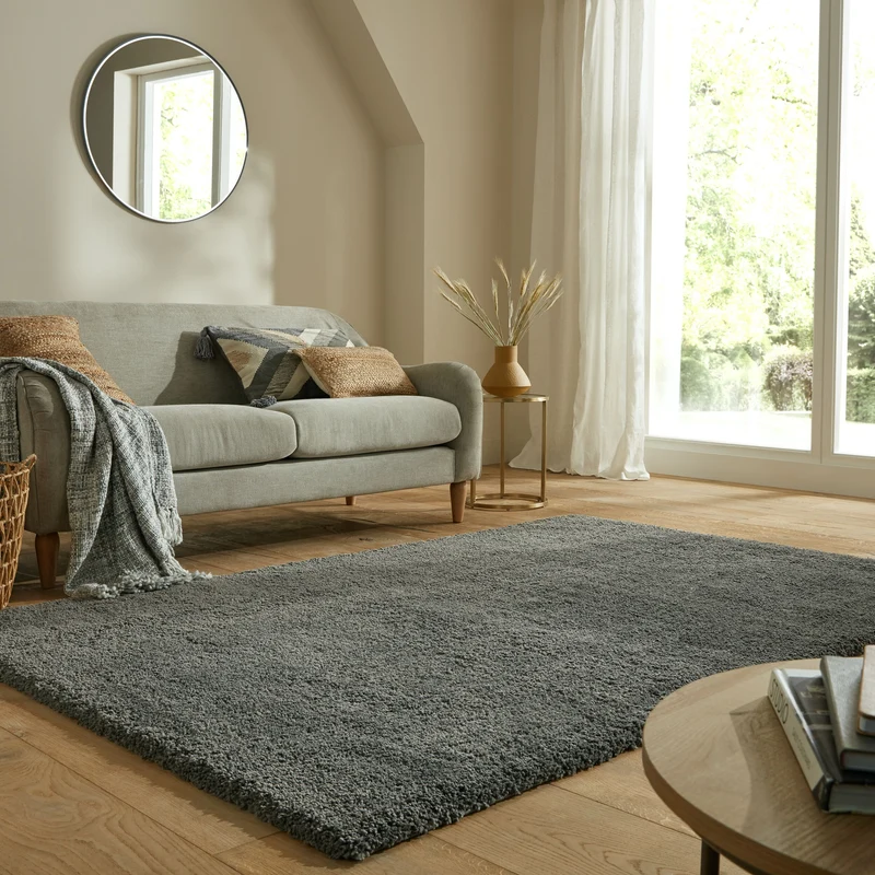 Teppich Hochflor Shaggy-Design, teddyweich