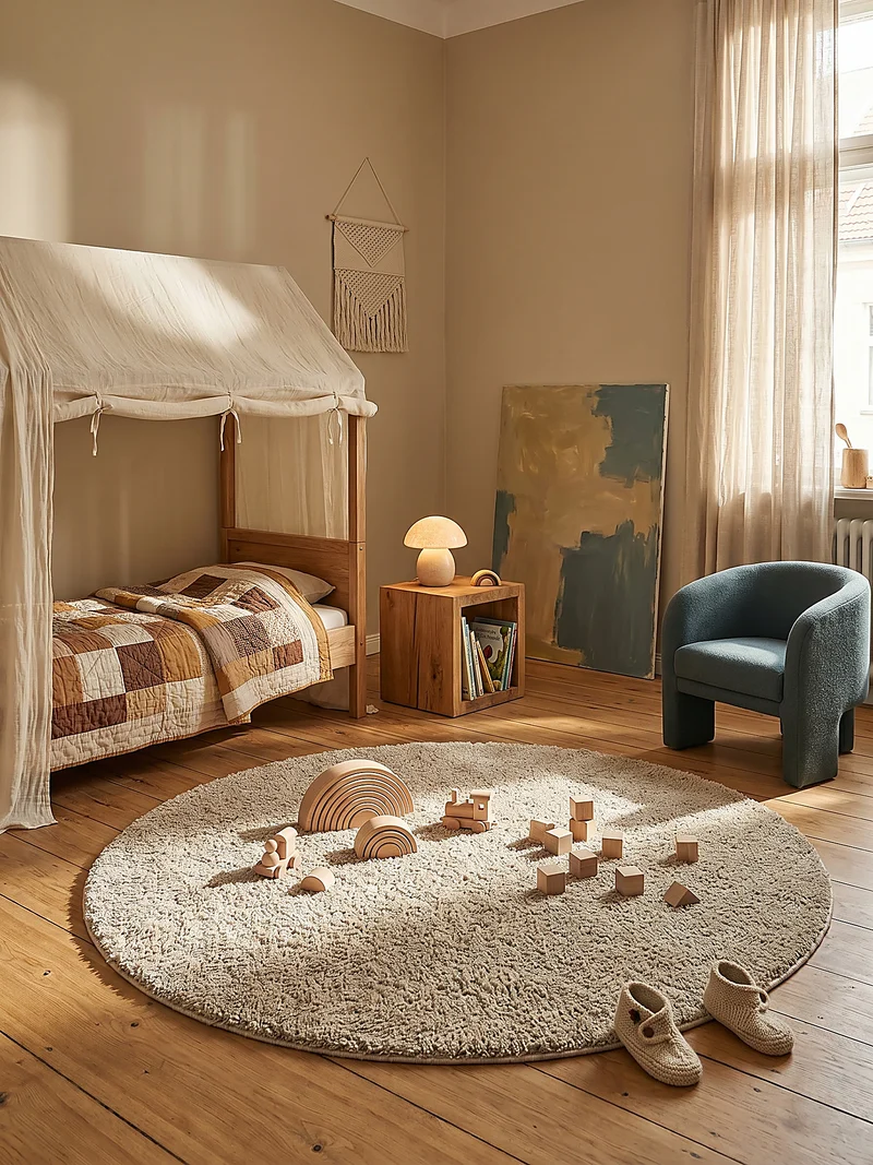 Teppich Hochflor Shaggy-Design, teddyweich