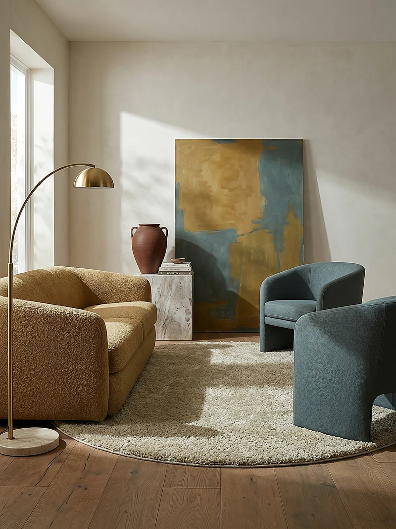 Teppich Hochflor Shaggy-Design, teddyweich