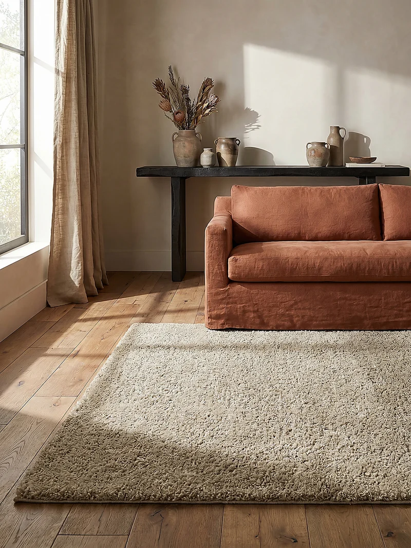 Teppich Hochflor Shaggy-Design, teddyweich