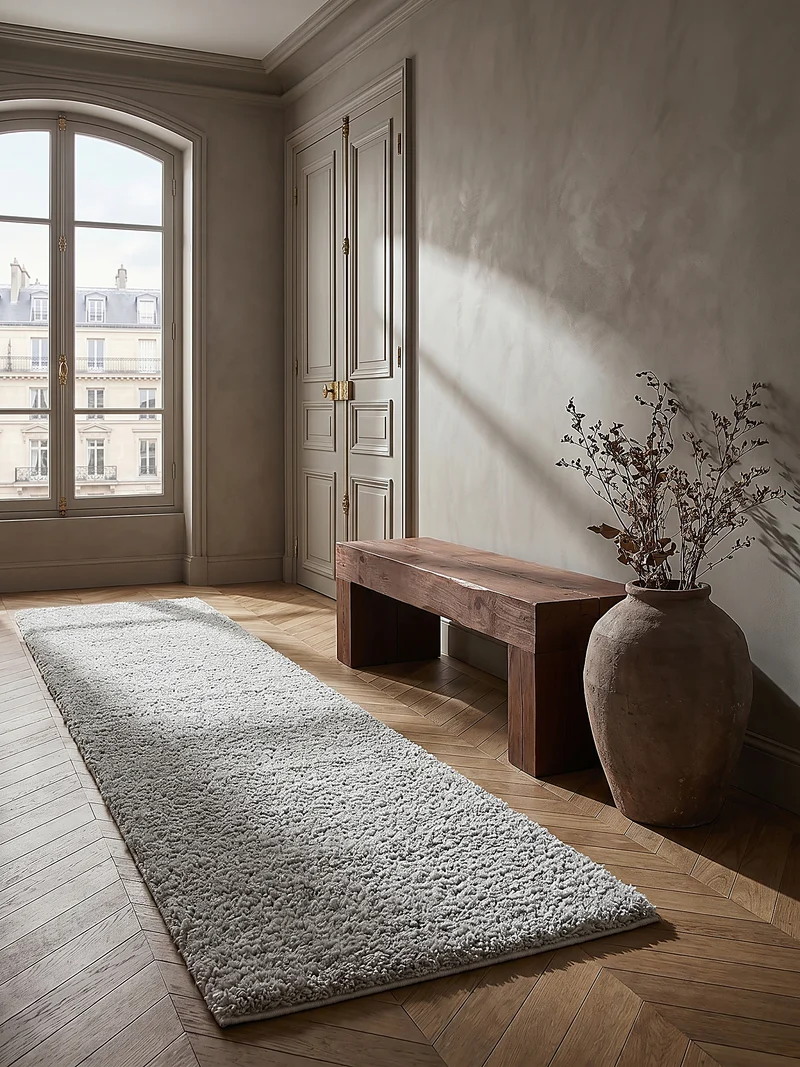 Teppich Hochflor Shaggy-Design, teddyweich