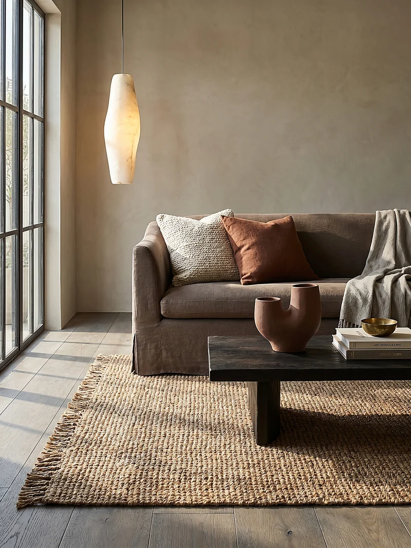 Teppich Jute Wende-Design, strapazierfähig