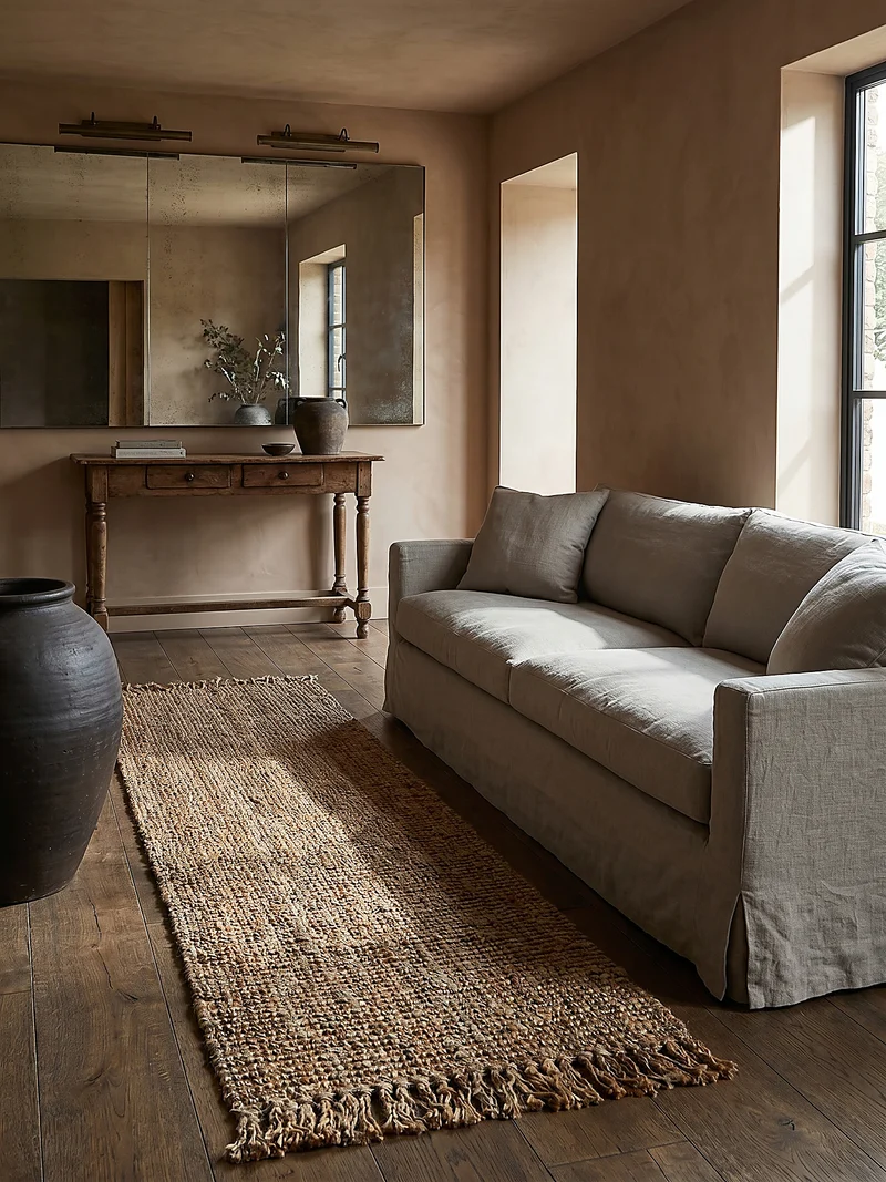 Teppich Jute Wende-Design, strapazierfähig