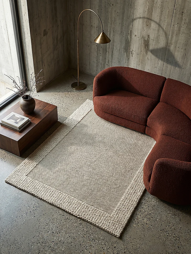 Wollteppich Strickstruktur · 69-78 % Wollanteil · 6 mm Kurzflor