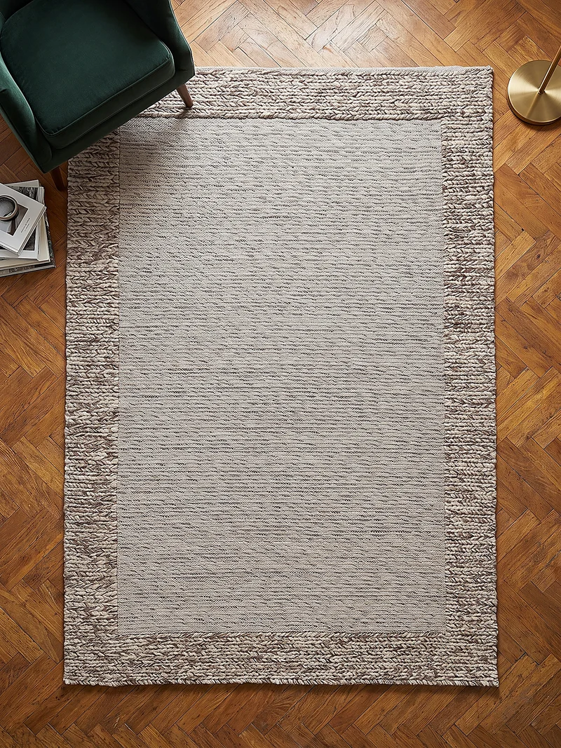 Wollteppich Strickstruktur · 69-78 % Wollanteil · 6 mm Kurzflor