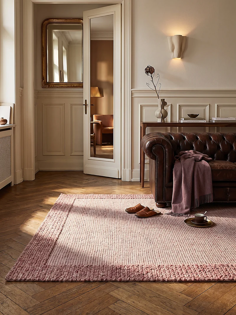 Wollteppich Strickstruktur · 69-78 % Wollanteil · 6 mm Kurzflor