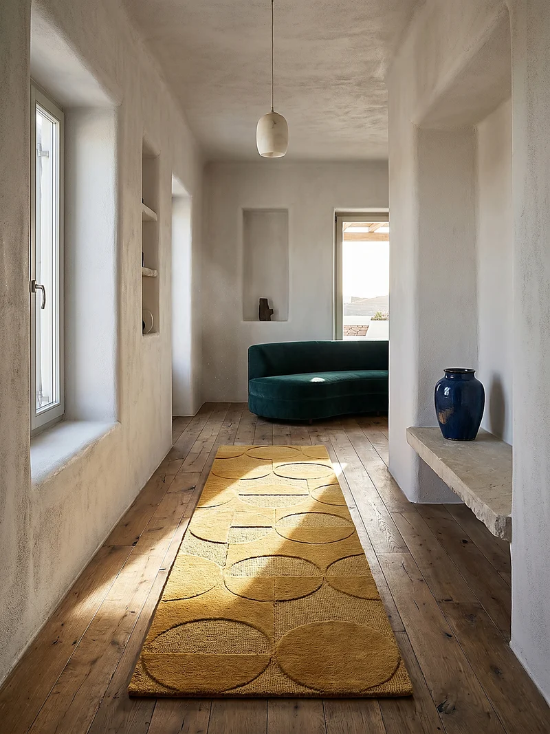 Wollteppich Geometrisches-Design, naturfarben NOAH