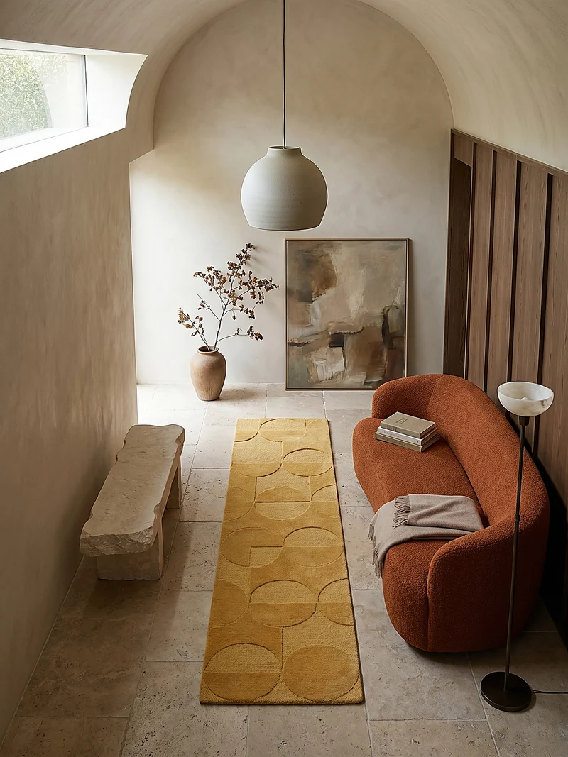 Wollteppich Geometrisches-Design, naturfarben NOAH