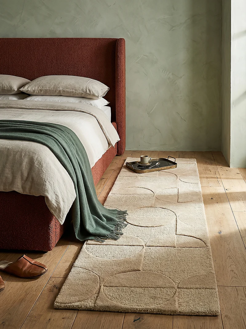 Wollteppich Geometrisches-Design, naturfarben NOAH