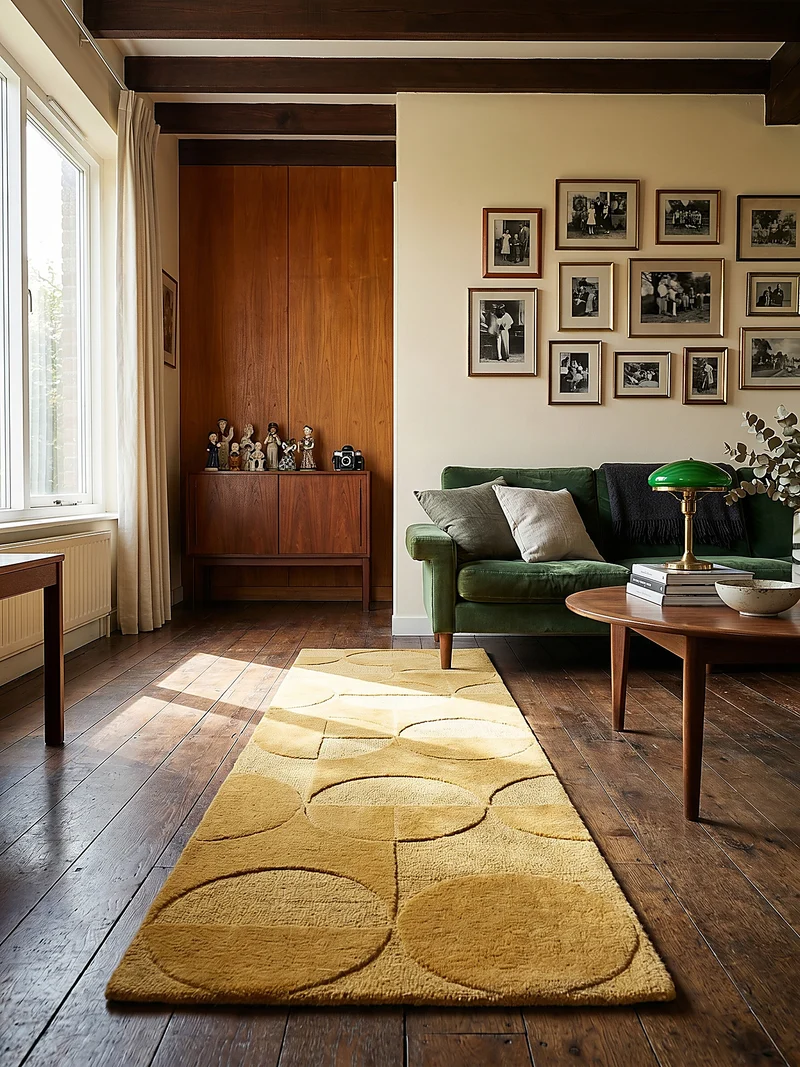 Wollteppich Geometrisches-Design, naturfarben NOAH