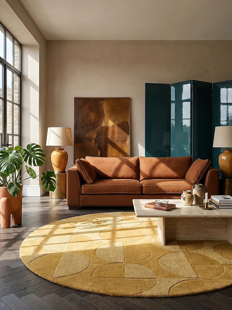 Wollteppich Geometrisches-Design, naturfarben NOAH